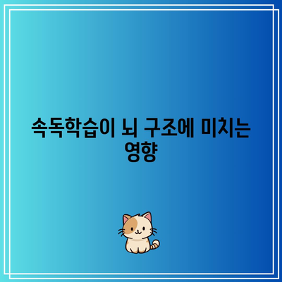 속독학습의 신경학적 효과