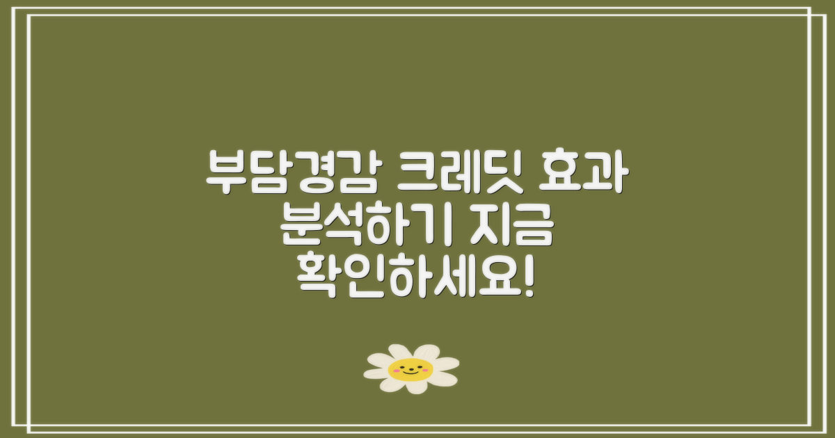 부담경감 크레딧의 효과 분석